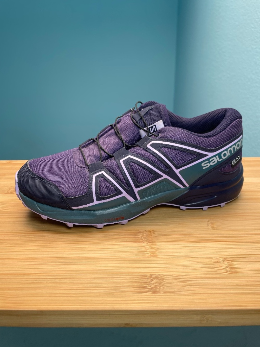 Salomon Speedcross CSWP J Hiking Outdoor Shoes Purple Kids 6 / Womens 7 cm 23.5